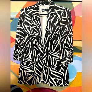 Zara zebra blazer